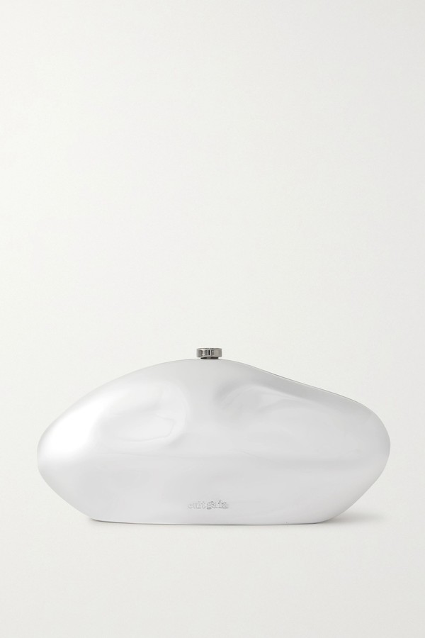 Caldera Silver-Tone Clutch from Cult Gaia 