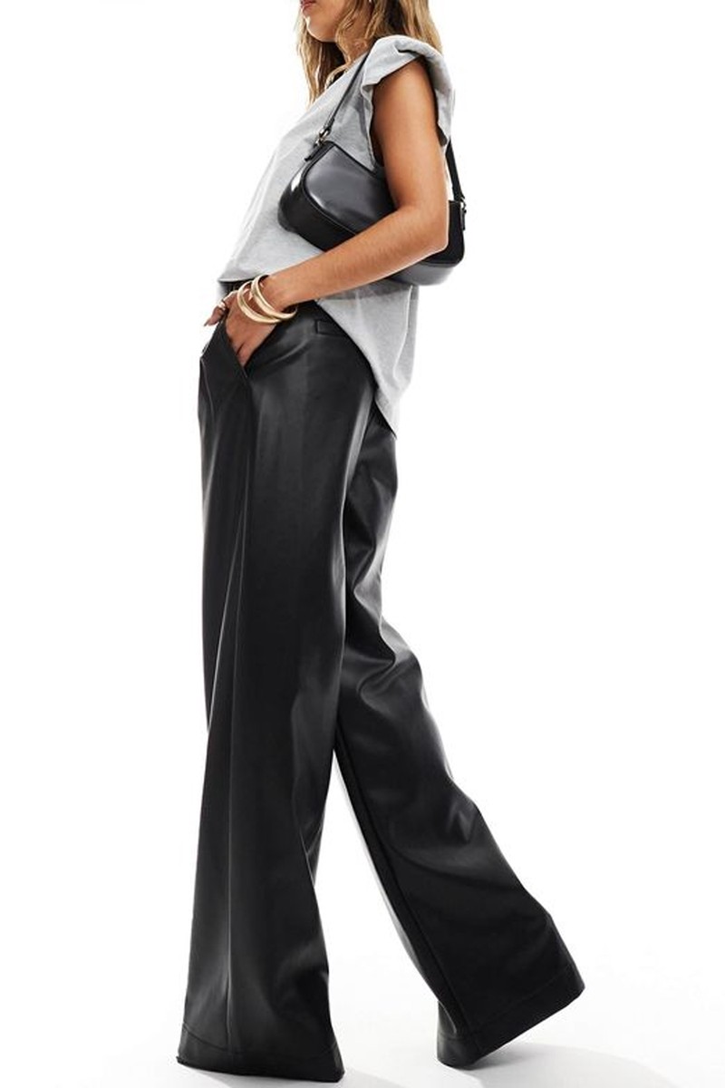 PU Wide Leg Trousers from french connection