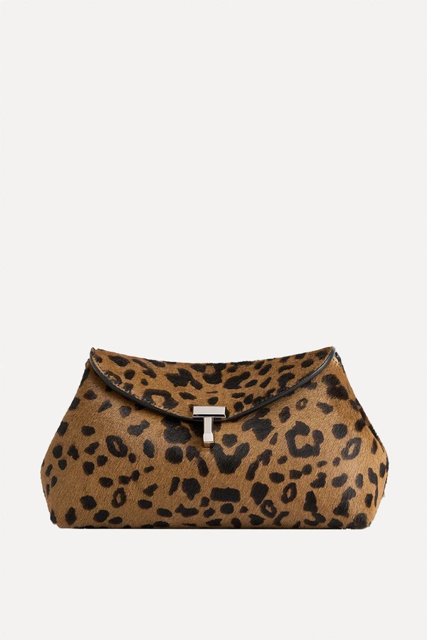 x from Mini T-Lock pony hair clutch, £630 | Toteme