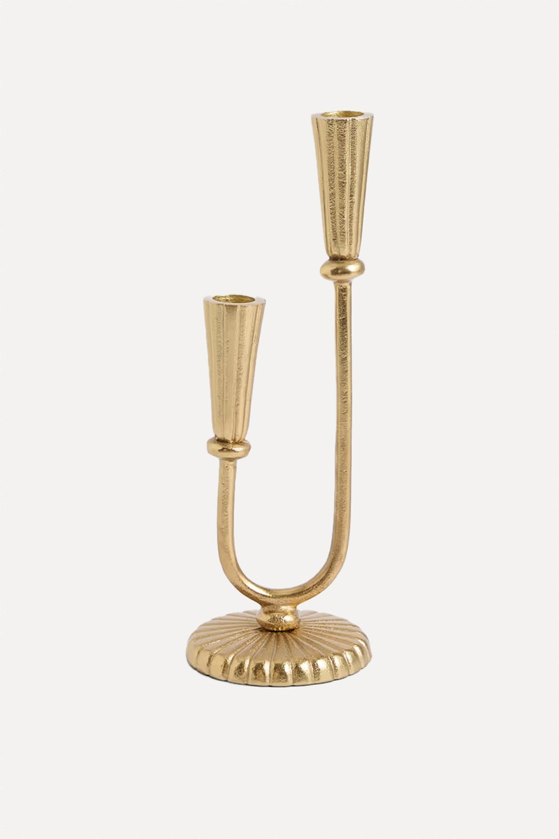 Textured Metal Dinner Candle Holder from Marks & Spencer
