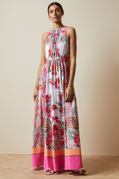 Laniah Samba High Neck Maxi Dress