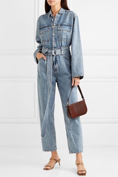 Tatum Belted Denim Jumpsuit from Agolde