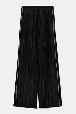 Shimmery Velvet Trousers from Zara