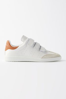 Beth Velcro-Strap Leather & Suede Trainers from Isabel Marant