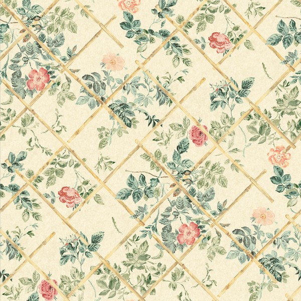 Rose Trellis Wallpaper from Madeaux By Richard Smith