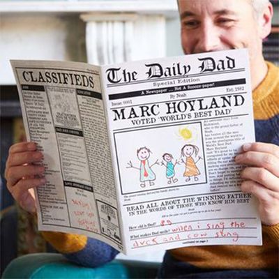 The Daily Dad Personalised Newspaper from Not On The High Street