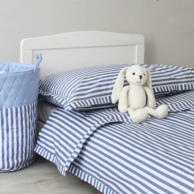 Blue Stripe Duvet Cover Set from Lime Tree London