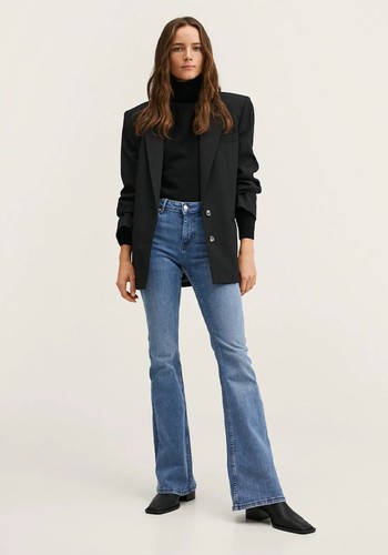 Mid-Rise Flared Jeans from Mango