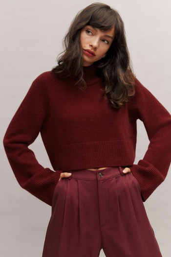 Garrett Cashmere Cropped Turtleneck from £278