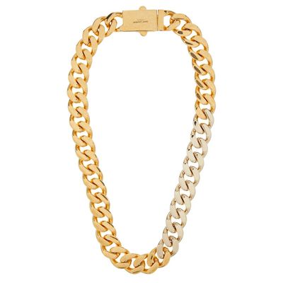 Bi-Colour Curb-Link Necklace from Saint Laurent