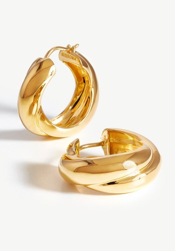 Lucy Williams Chunky Entwine Hoop Earrings from Missoma