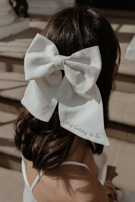 Marie Linen Bow from Gigi & Olive