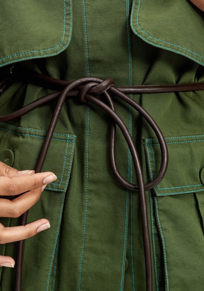 Leather Cord Belt 