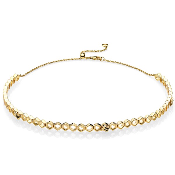 PANDORA Honeybee Choker & Shine Necklace