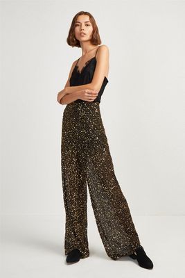 Sequin Wide Leg Trousers from French Connection