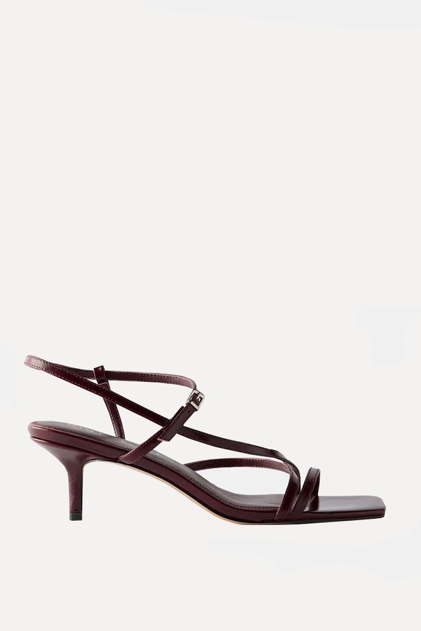 Eli 58 Leather Strappy Kitten Heels from Mint Velvet