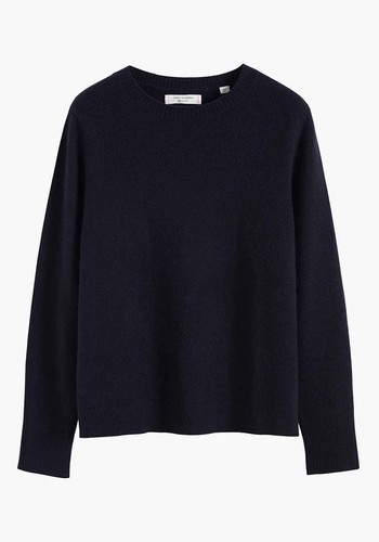 Navy Cashmere Boxy Sweater from Chinti & Parker