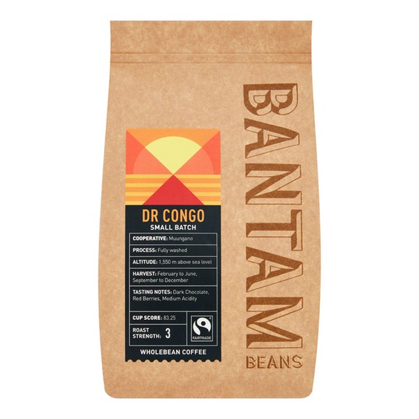Fairtrade Rwanda Wholebean Coffee  from Bantam Beans