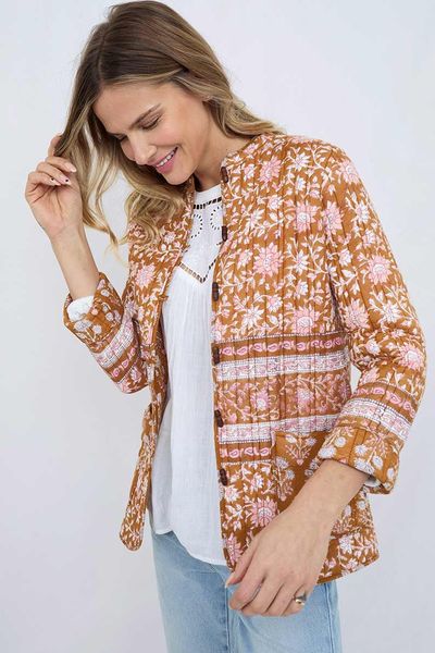 Brooke Woodblock Organic Cotton Jacket from East