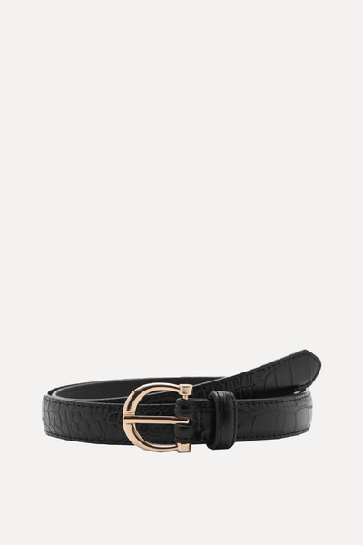 Crocodile Effect Belt from Mango