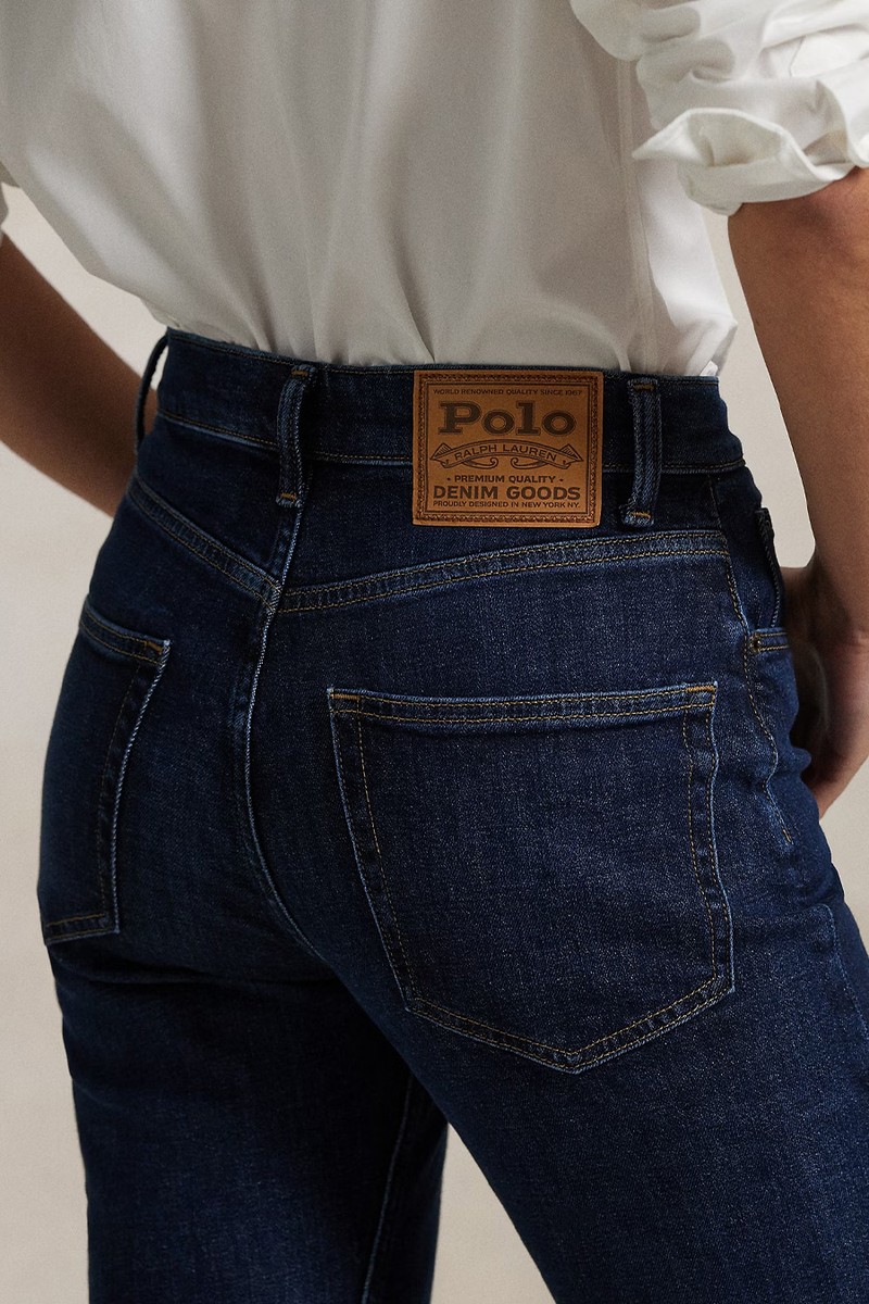 High-Rise Straight Jeans