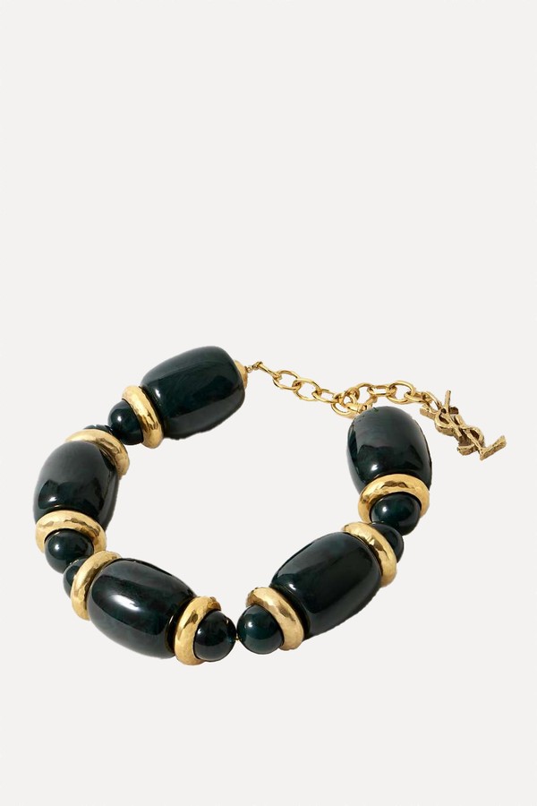 Gold-Tone Resin Beaded Necklace from SAINT LAURENT