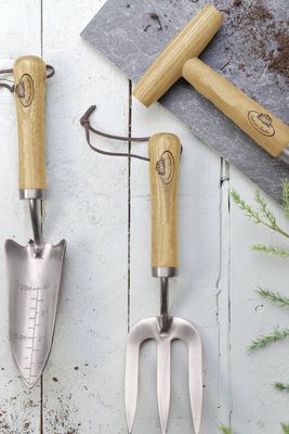 Garden Tools In Wood And Stainless Steel