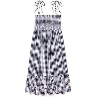 Convertible Gingham Beach Dress