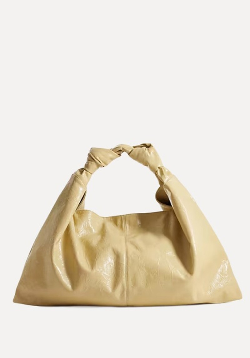 Textured Slouchy Jumbo Tote Bag 