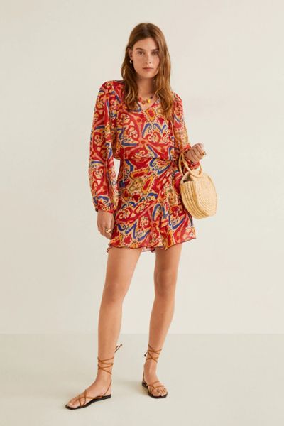 Printed Miniskirt from Mango