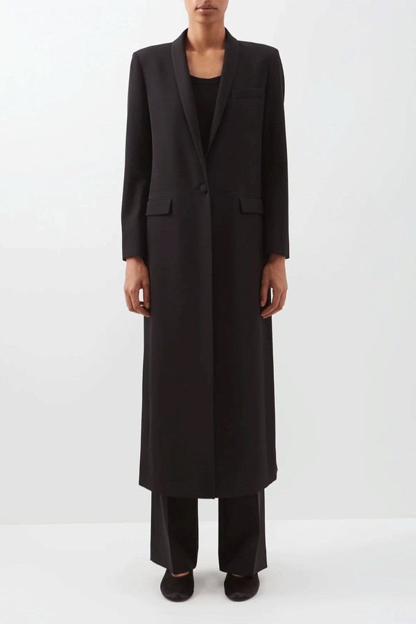 Isolde Wool-Grain De Poudre Coat from The Row