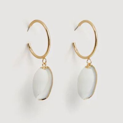 Shell Hoop Earrings from Mango