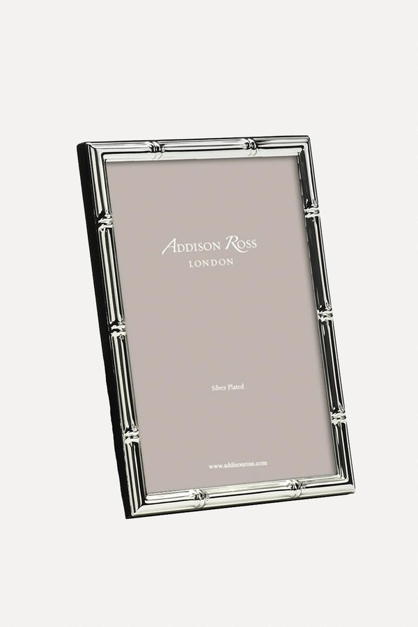 Bamboo Silver Plated Photo Frame from Addison Ross