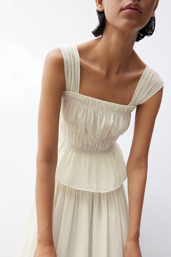 Crêpe Peplum Top from H&M