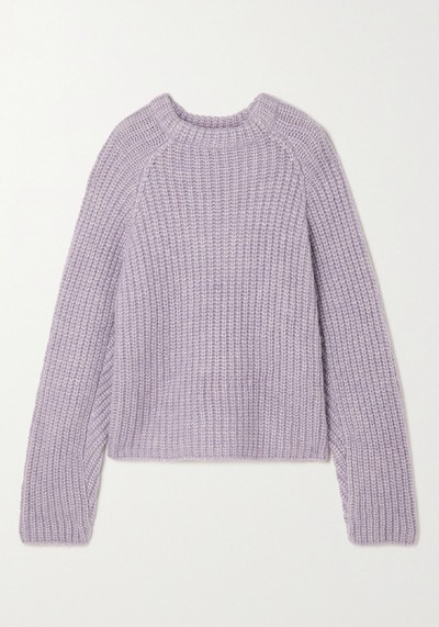 Seoul Ribbed Alpaca, Cotton & Merino Sweater from Envelope1976