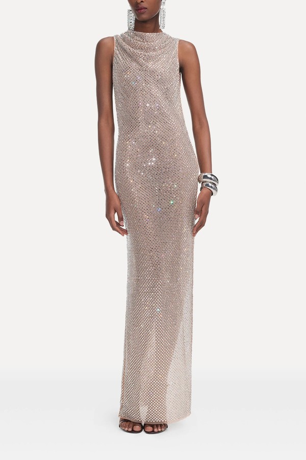 Rhinestone-Embellished Dress from Self Portrait