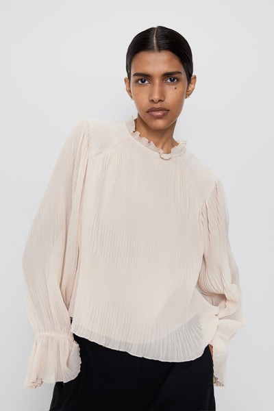 Fine Pleated Blouse from Zara