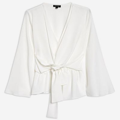 Asymmetric Tie Blouse from Topshop 