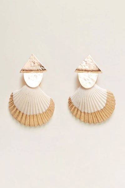 Shell Earrings from Mango