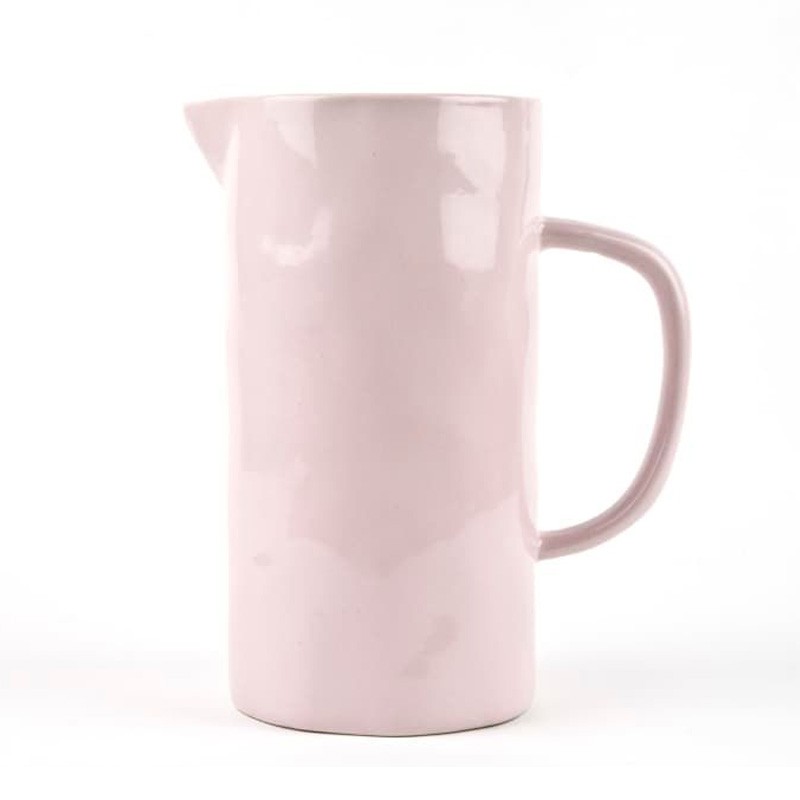 Large Pale Pink Ceramic Jug from Trouva