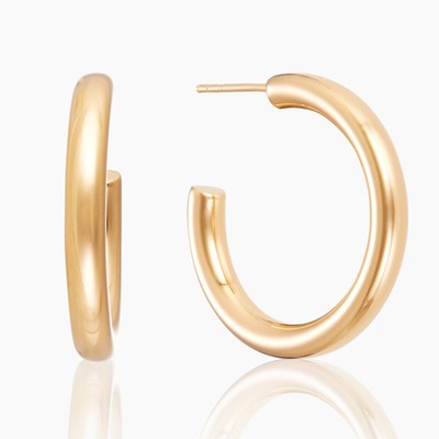 Gold Chunky Hoops from Otiumberg