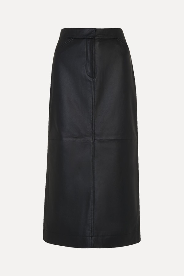Jamie Leather Midi Skirt from Whistles