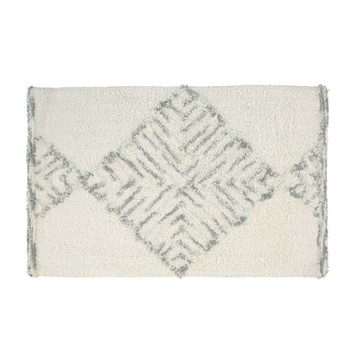 Cream & Green Bath Mat