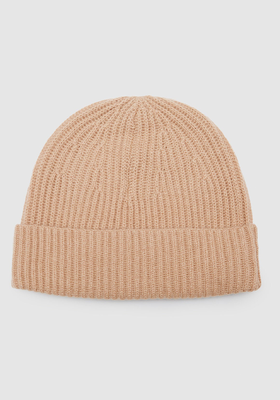 Alderney Ribbed Cashmere Beanie from Reiss