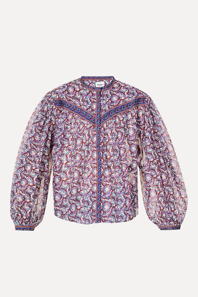 Salika Floral-Print Cotton-Voile Blouse  from Isabel Marant Étoile