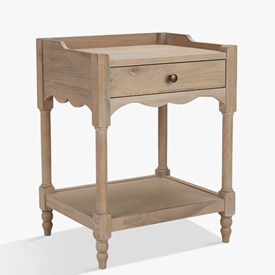 Etienne 1 Drawer Bedside Table, Oak from John Lewis