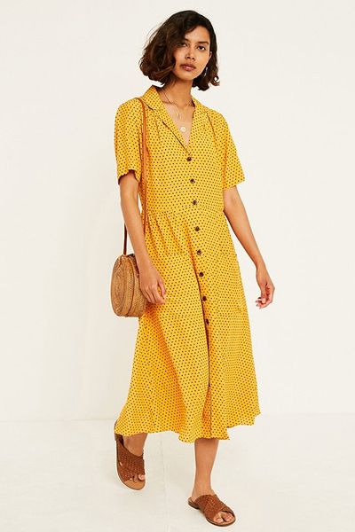 Dotted Midi Dress from Urban Outfitters