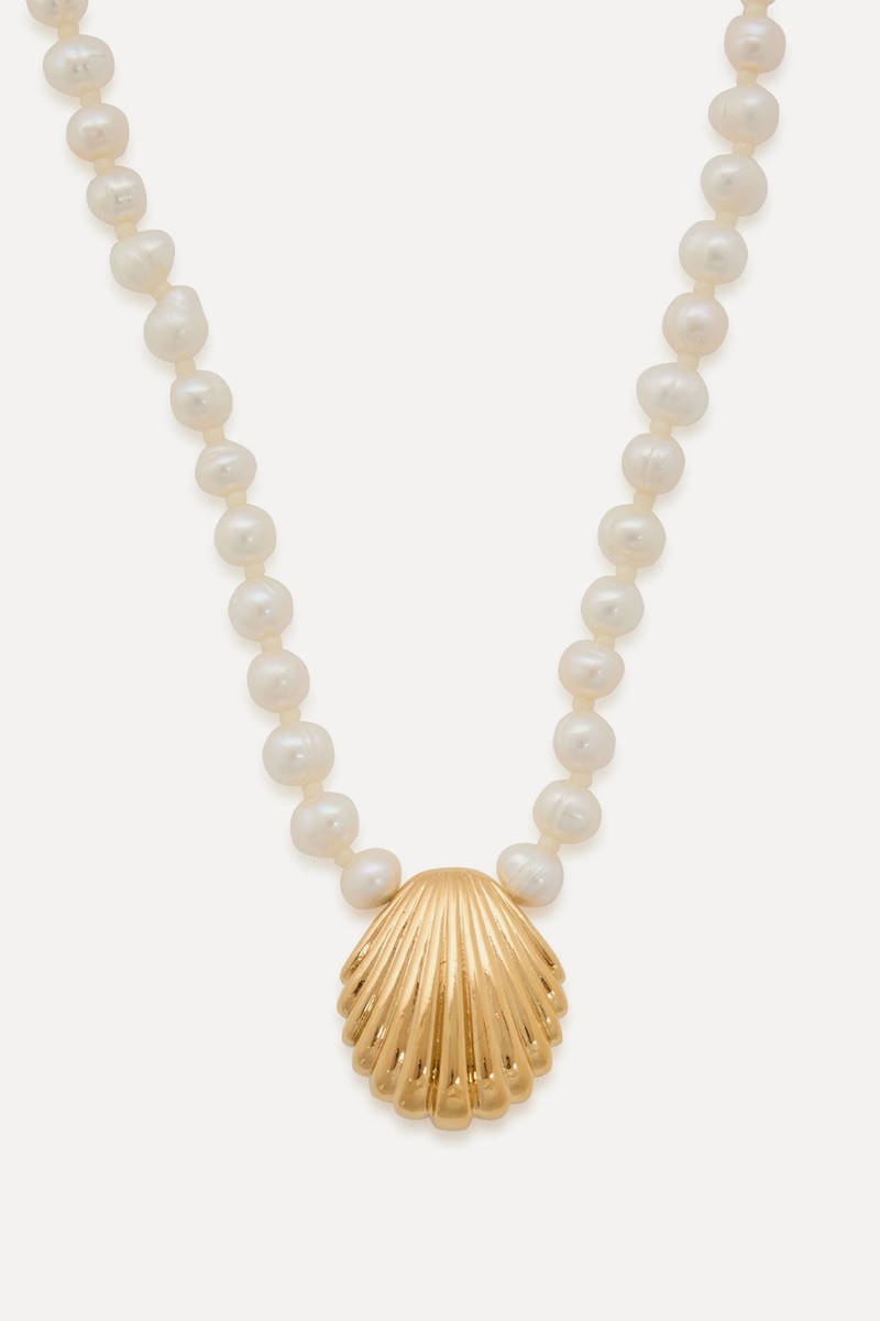 Ocean Treasure Beaded 18kt Gold-Plated Necklace from ANNI LU