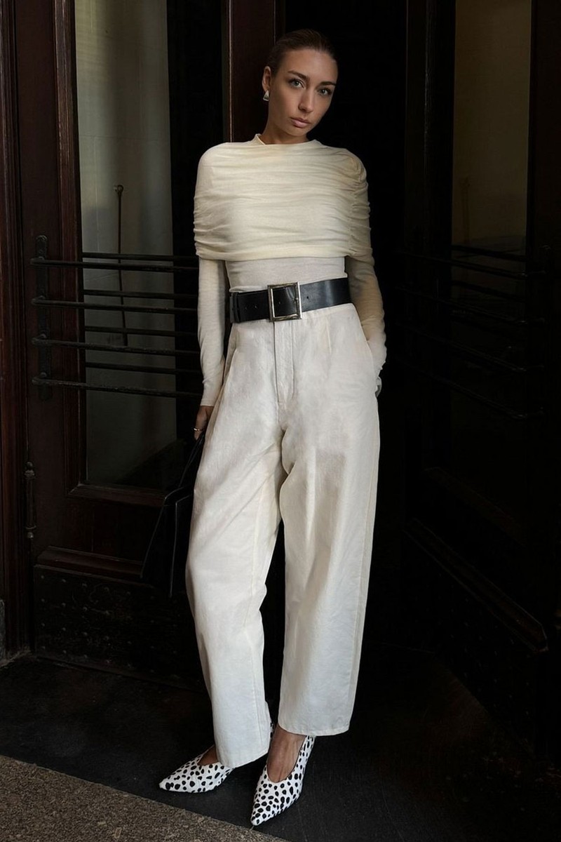 Knitted Draped Top from Na-Kd