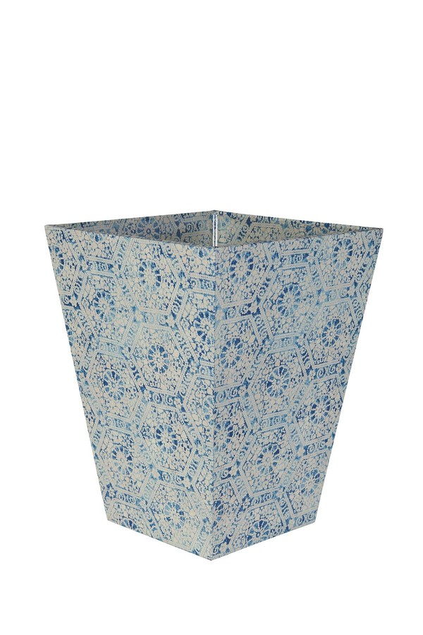 Nankeeng Blue Waste Paper Basket from Penny Morrison